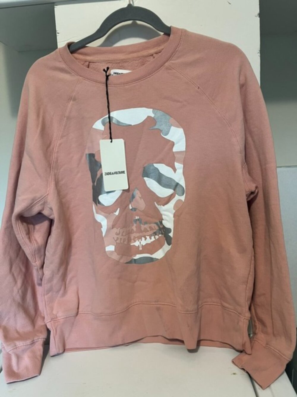 Zadig & Voltaire camo skull print sweatshirt.